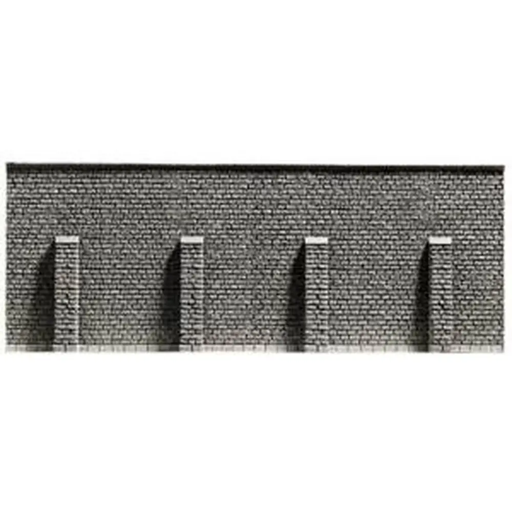 Mur de soutènement en pierre en mousse dure / 396 X 74 mm NOCH 34857 - N 1/160