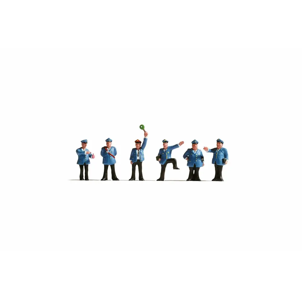 Lot de 6 Figurines - Personnel Ferroviaire - Noch 45280 - TT : 1/120