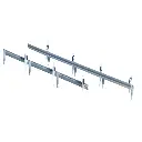 1 mètre de glissières de sécurité et 60 poteaux NOCH 60511 HO 1/87