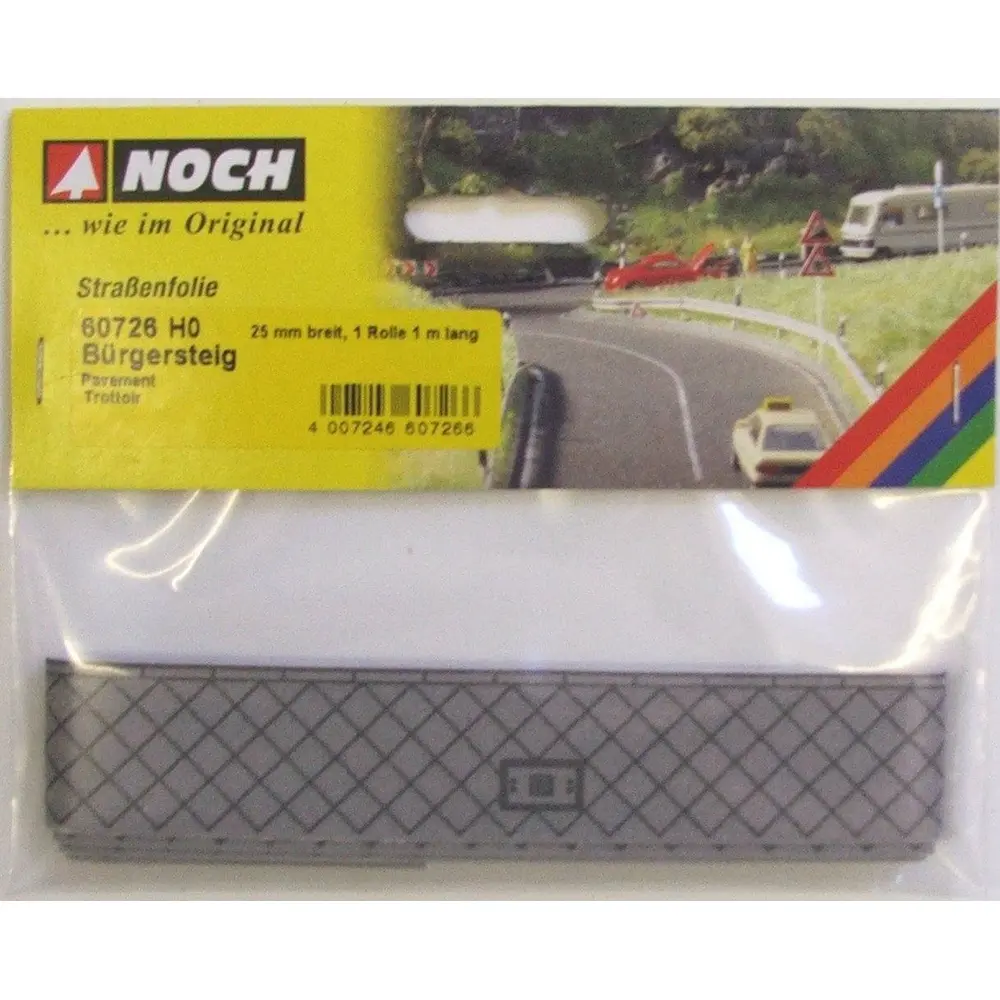 Trottoir - Noch 60726 - HO 1/87 - 100x2,5 cm