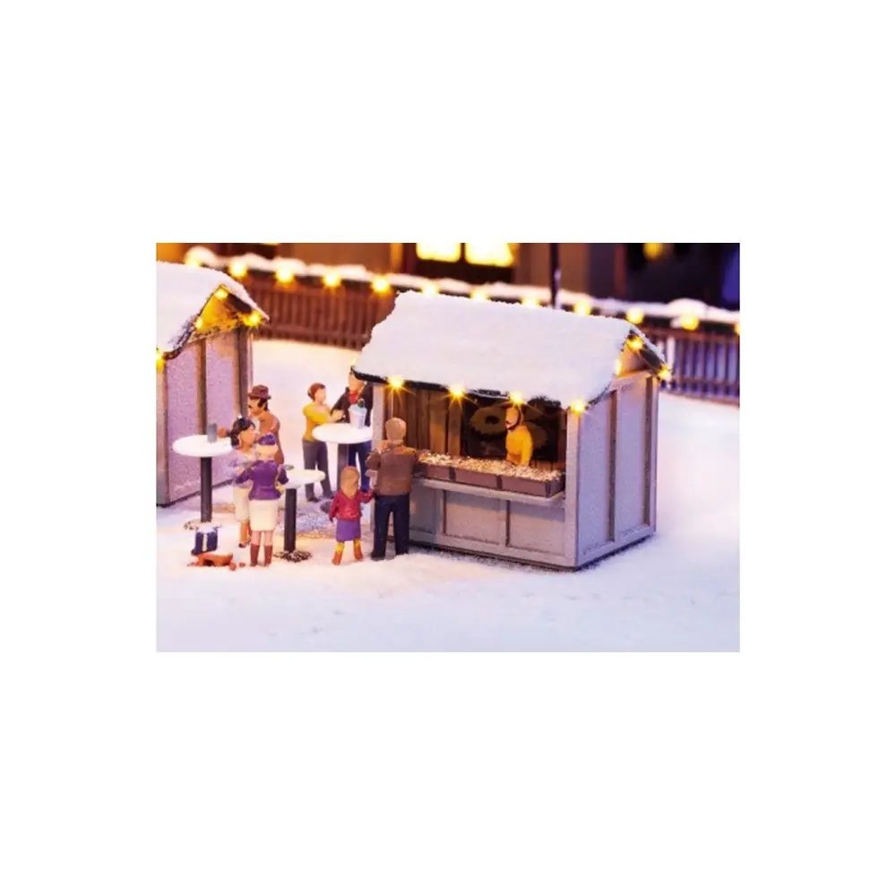 Scène, au marché de noel HO 1/87