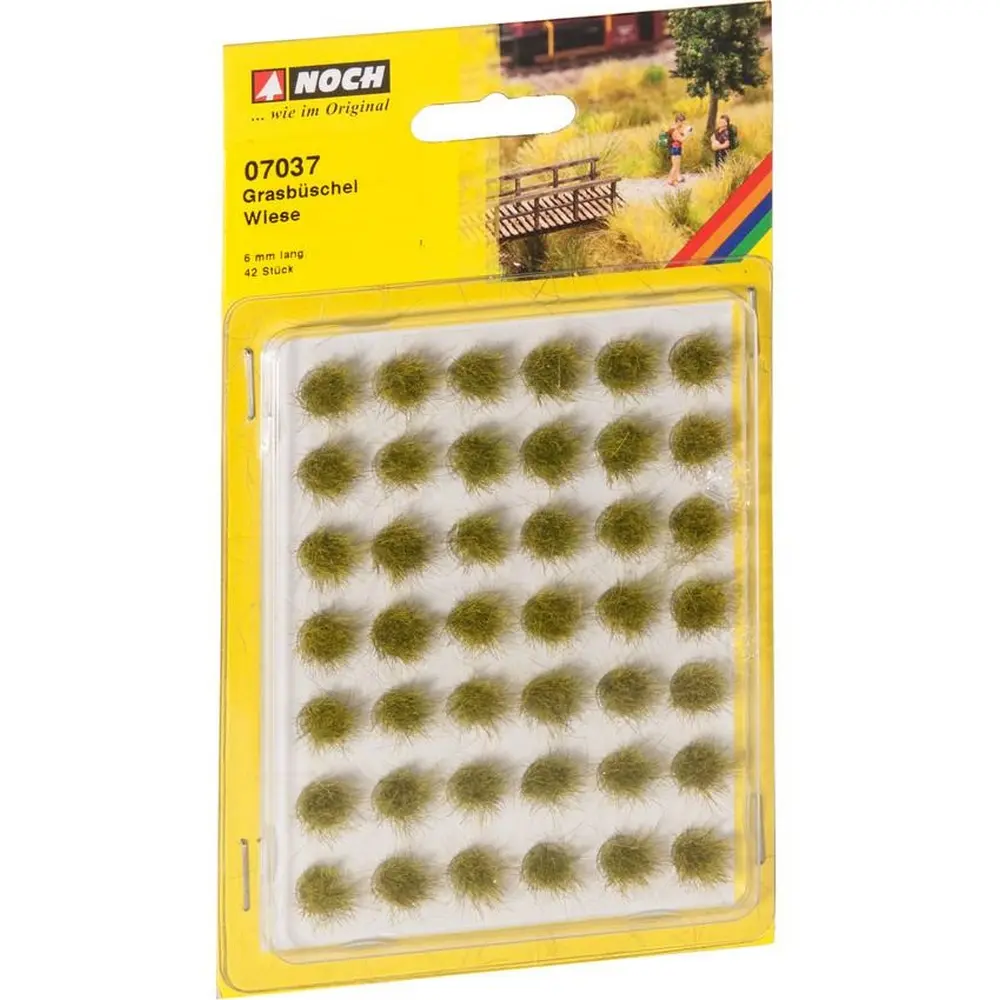 Touffes d'herbes pré - Noch 07037 - HO 1/87 - Vert & Jaune