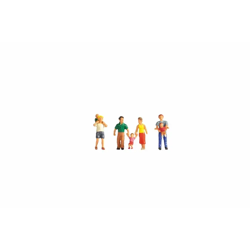 Lot de 7 figurines "parents et enfants" - Noch 15592 - HO 1/87