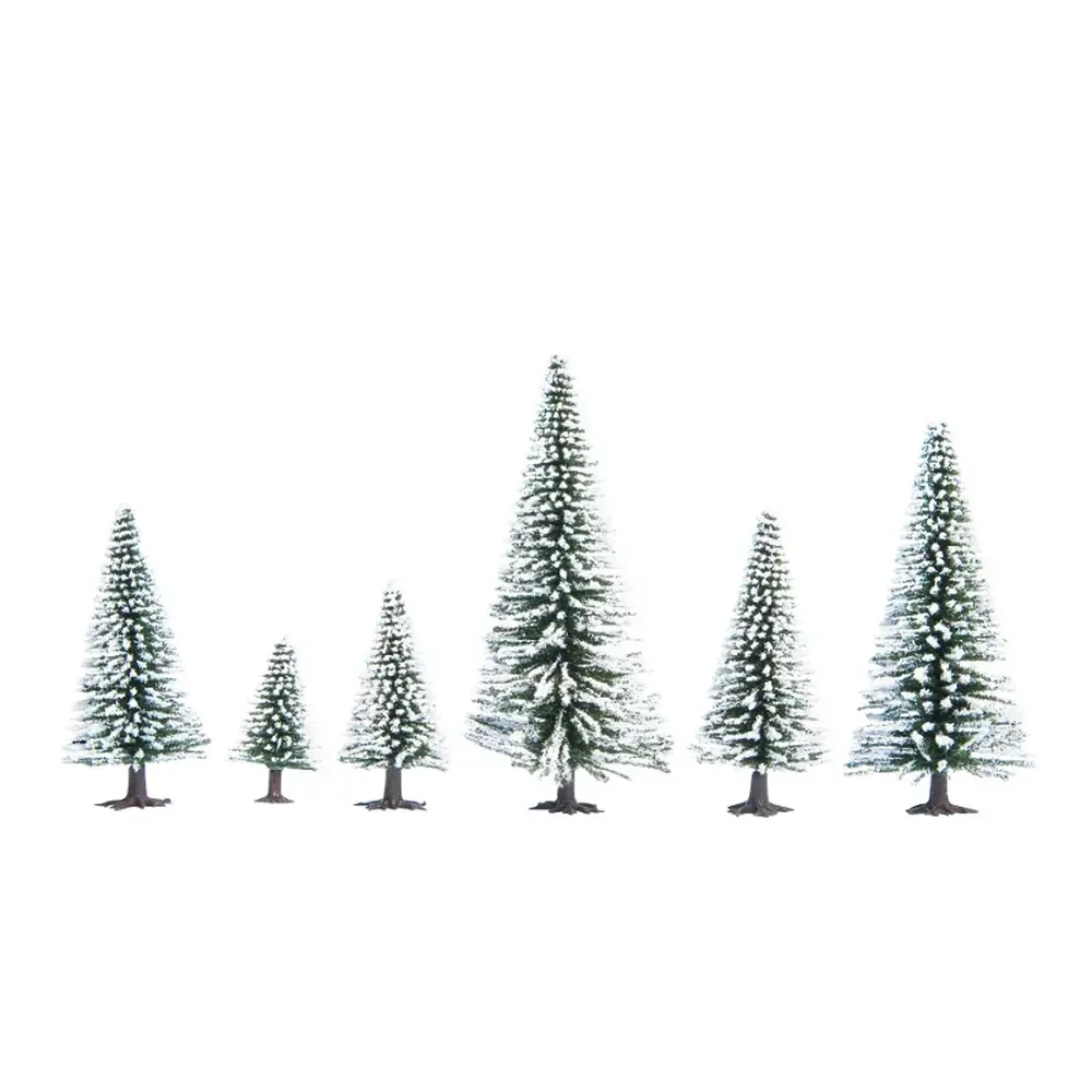 25 sapins enneigés - Noch 26828 - HO - TT - 5 à 14 cm
