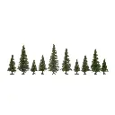 50 sapins - Noch 26831 - HO - TT - 5 à 14 cm - 50 pièces