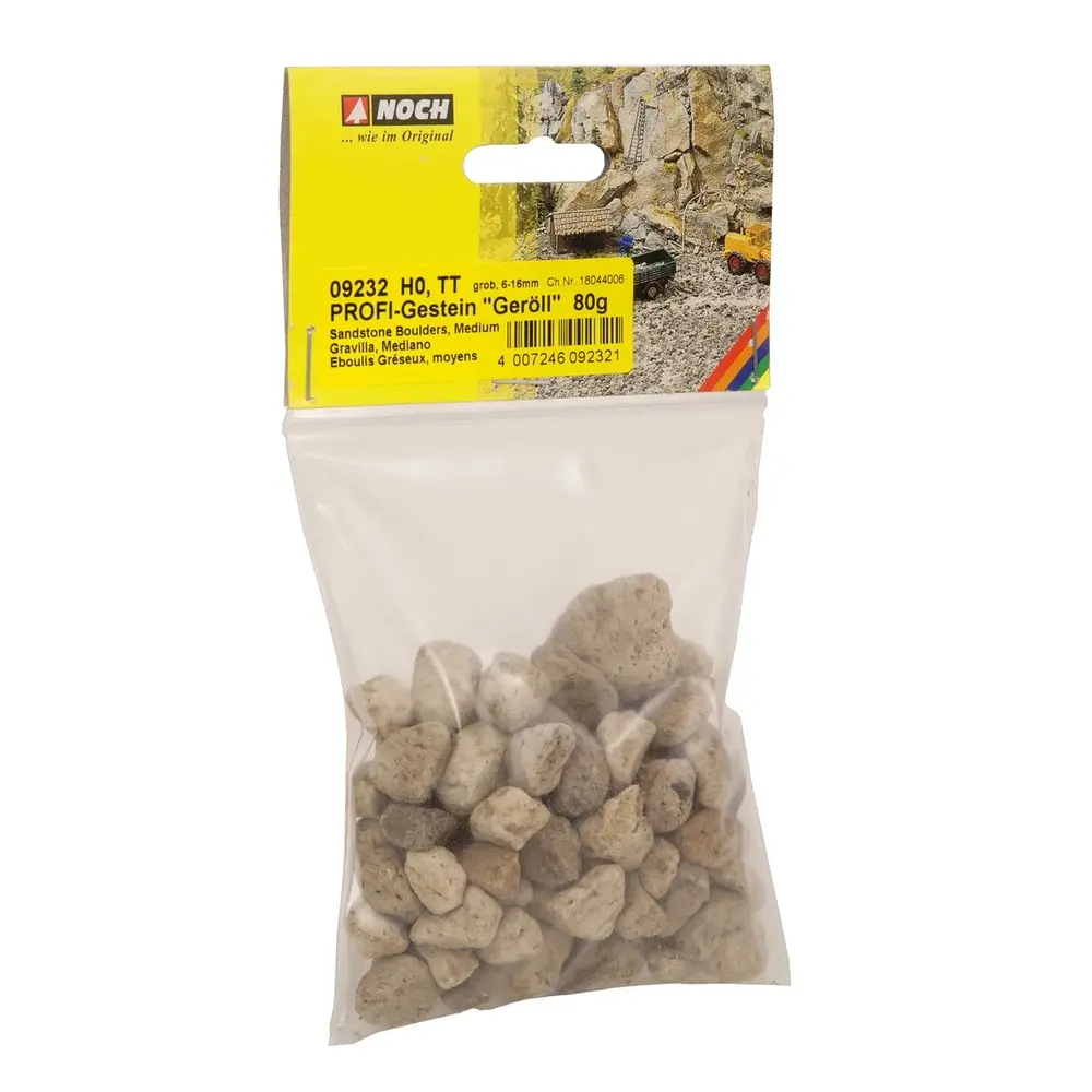 Sachet de Pierres - 80g - 6/16mm - Noch 09232 - Toutes Echelles