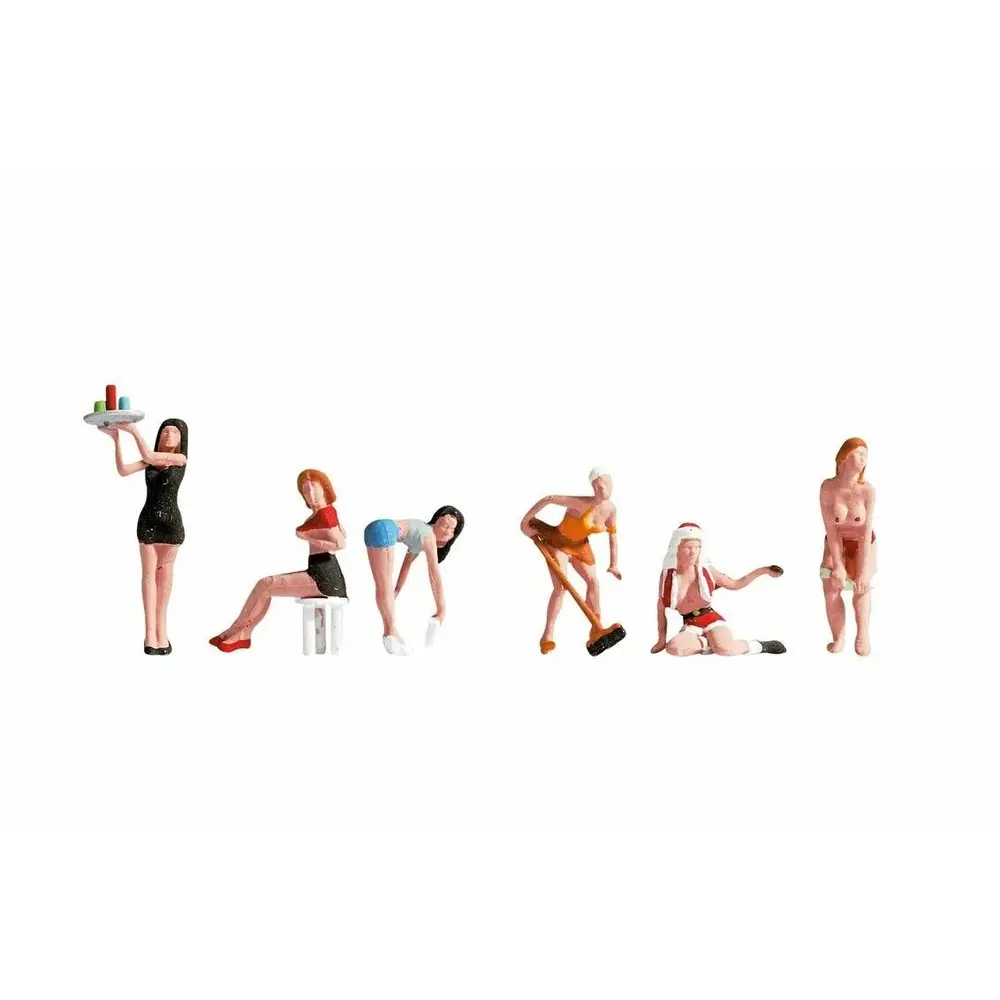 Dames sexy - lot de 6 personnages - NOCH 15957 - HO 1/87