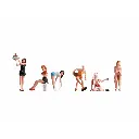 Dames sexy - lot de 6 personnages - NOCH 15957 - HO 1/87