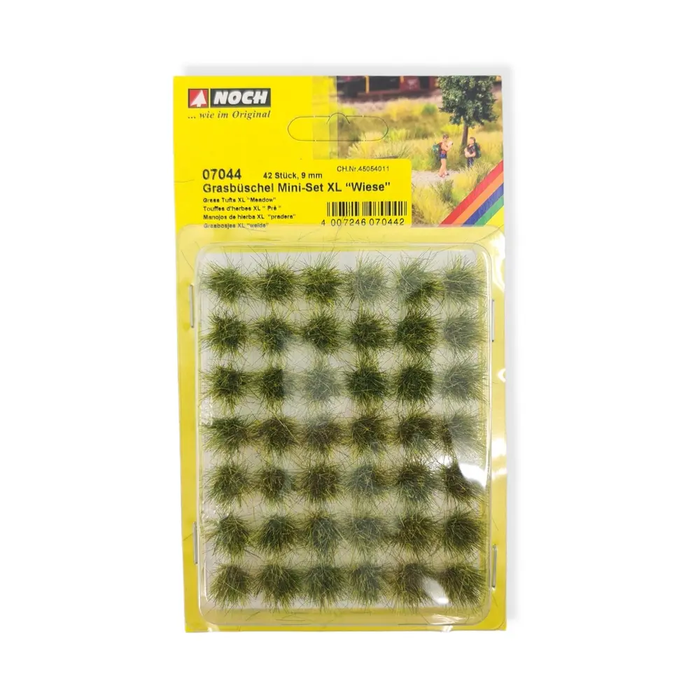 Lot 42 touffes d'herbes "Prairie"  9mm - HO 1/87 - NOCH 07044