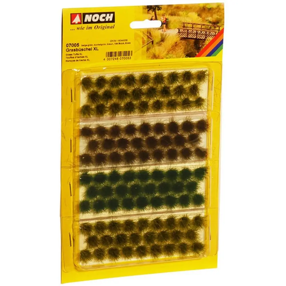 Lot de 104 touffes d'herbes XL - Noch 07005 - HO 1/87