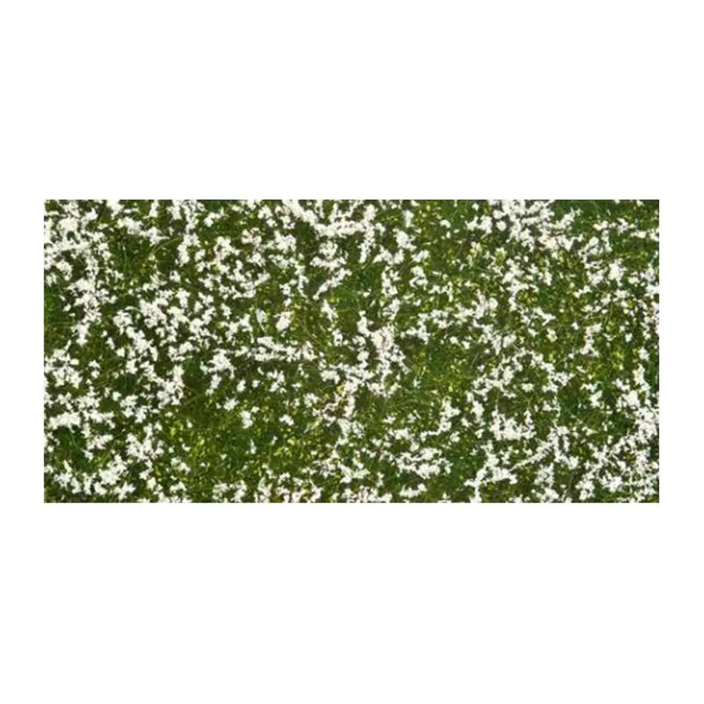 Feuille/tapis 120 x 180 mm Prairie blanche NOCH 07256 - HO 1/87 - Détaillé