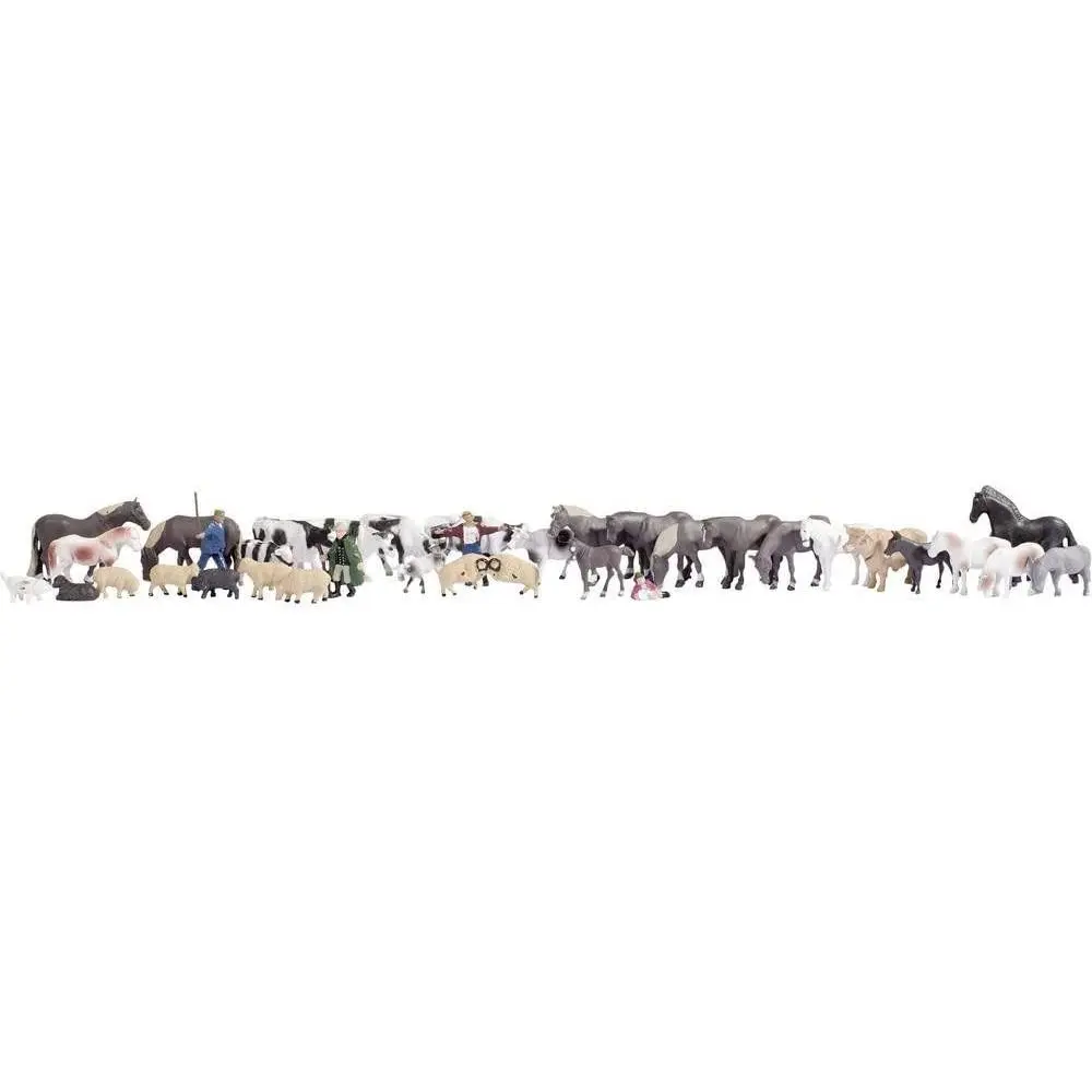 Méga-coffret "Animaux de la ferme" NOCH 16049 - HO 1/87