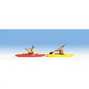 2 kayakistes - lot de 2 couleurs variées NOCH 16809 - HO 1/87