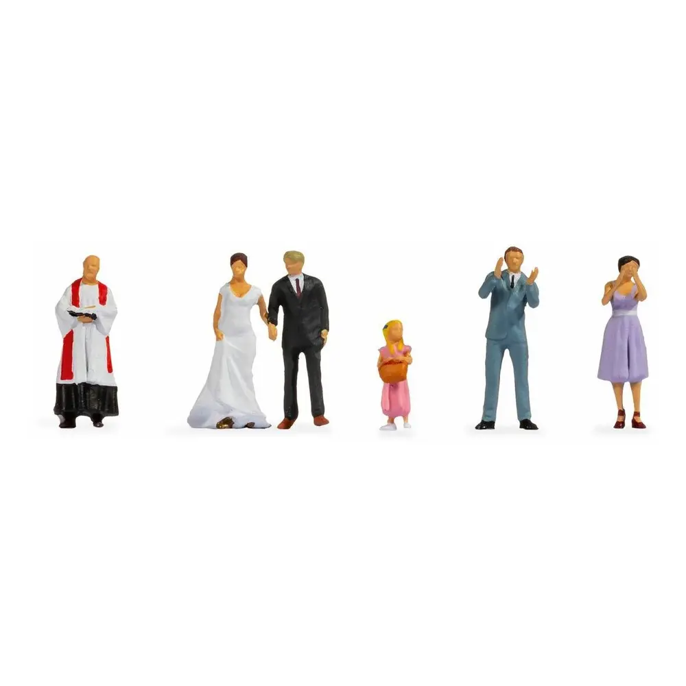 Lot de 6 personnages " Mariés " NOCH 36862 - N 1/160