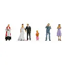 Lot de 6 personnages " Mariés " NOCH 36862 - N 1/160