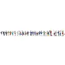 Lot de 30 figurine "À la gare" NOCH 16041 - HO 1/87