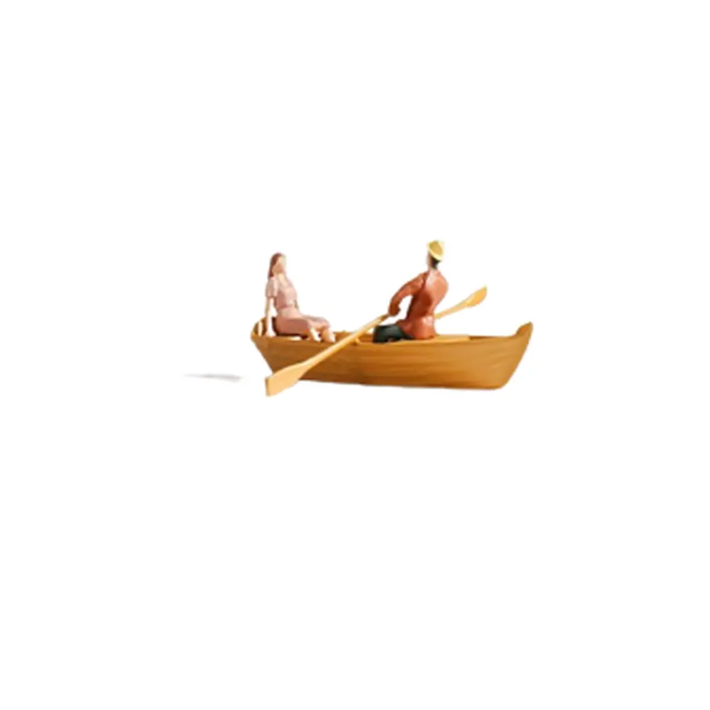 Lot de 2 personnages assis sur une barque NOCH 16800 - HO : 1/87
