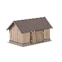 Dépot/hangar, Laser-cut NOCH 66716 - HO 1/87 - 109x67x64 mm