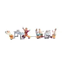Lot de 6 personnages sur la terrasse d'une brasserie Noch 15832 - HO 1:87