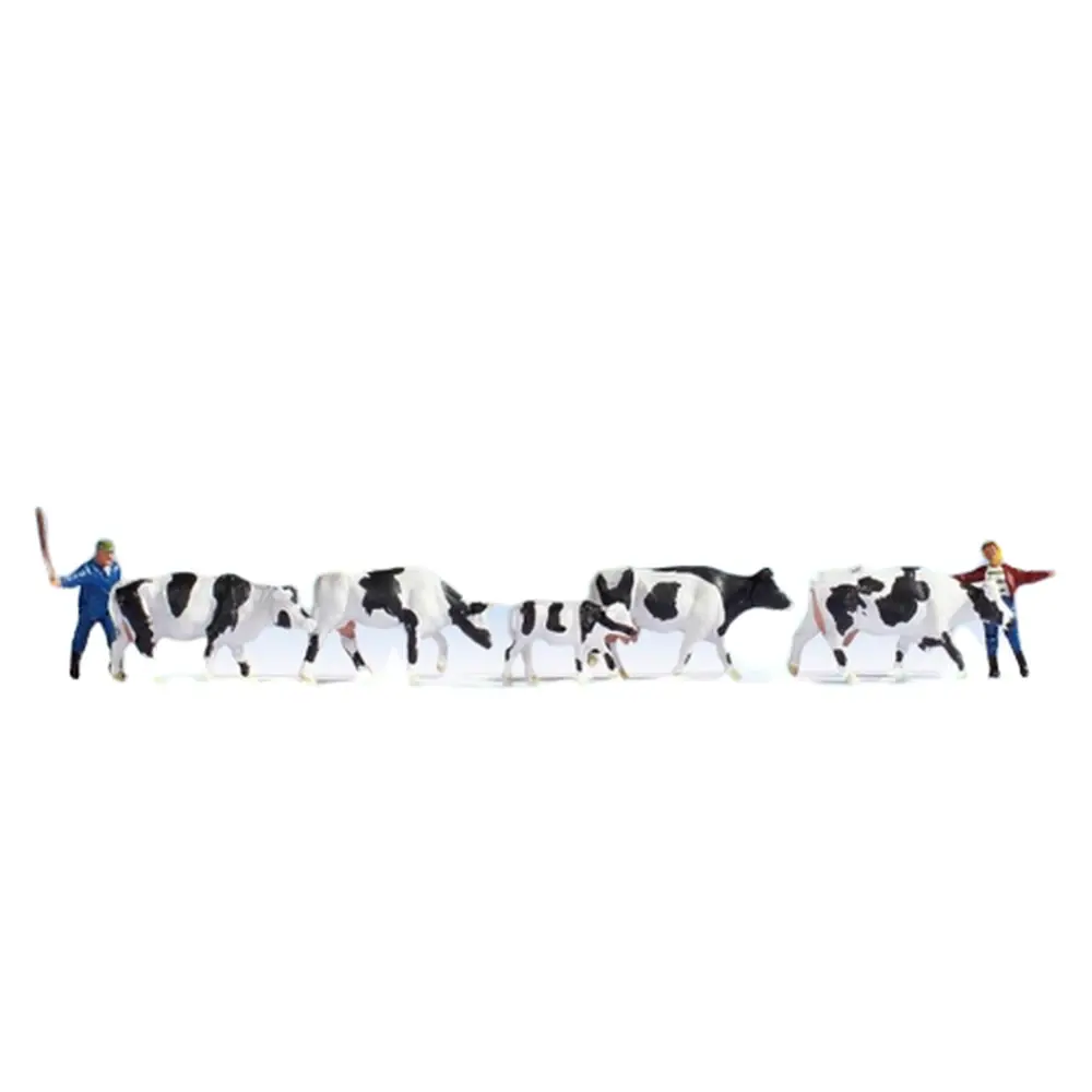 Lot de 2 gardiens avec troupeau de 5 vaches NOCH 15724 - HO 1/87