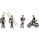 Lot de 4 ramoneurs au travail avec accessoires NOCH 15052 - HO 1/87