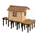 Une cabane de pêche NOCH 14691 - N 1/160 - 44x20x30 mm