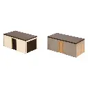 Lot de 2 garages préfabriqués - NOCH 14319 - HO 1/87 - 69x35x30 mm