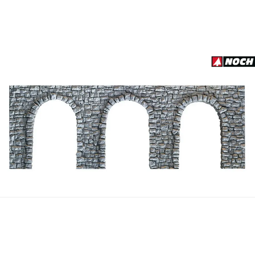 Arcade en mousse dure, imitation pierre, "moellons" - NOCH 34942 - N 1/160