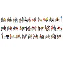 MEGA SET 60 figurines "assis" NOCH 18402- HO 1/87