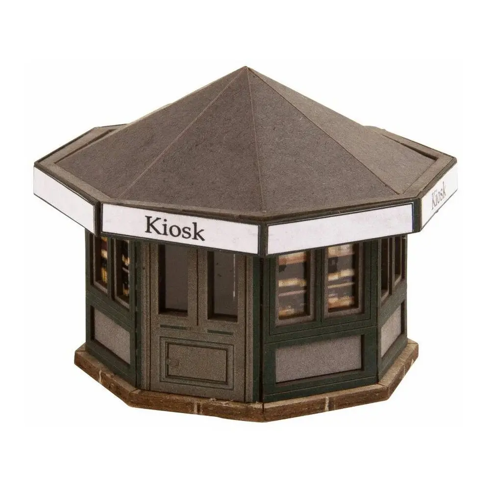 Kiosque NOCH 14320 - LaserCut - HO 1/87 - 54x54x42mm
