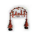 Arche d'entrée du marché de Noël - NOCH 14391 - HO 1/87 - 76x10x79 mm