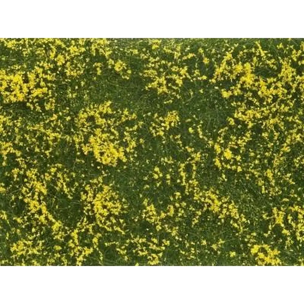 Feuille/tapis Herbe 120 x 180 mm Prairie jaune NOCH 07255 - HO 1/87 - Détaillé