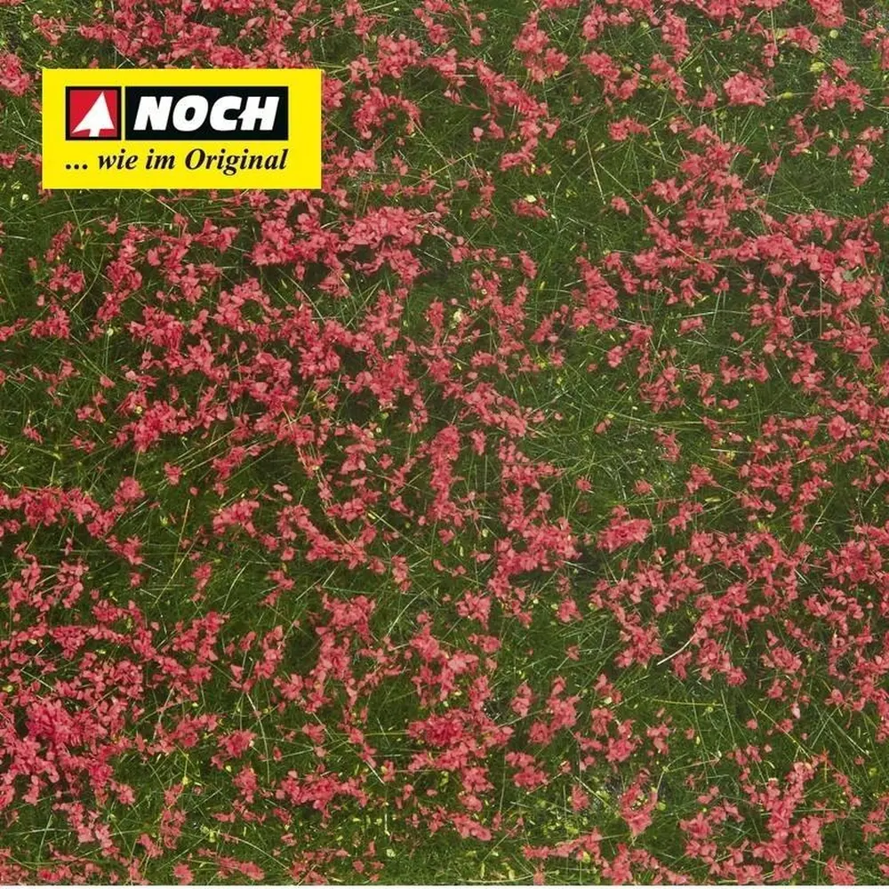 Feuille/tapis Herbe 120 x 180 mm Prairie rouge NOCH 07257 - HO 1/87 - Détaillé