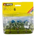 Pack de 3 arbres en fleurs blanches Noch 25511 - Toutes échelles
