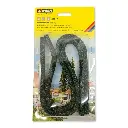 2 Haies de feuilles vertes foncées Noch 21514 - HO 1/87 - N 1/160