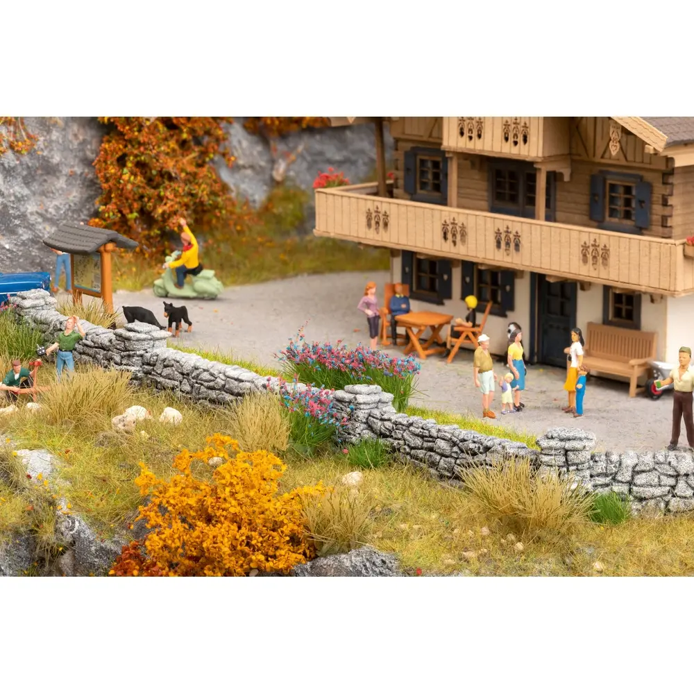 Murs de Basalte miniature Noch 58281 - HO 1/87 - longueur 1040 mm