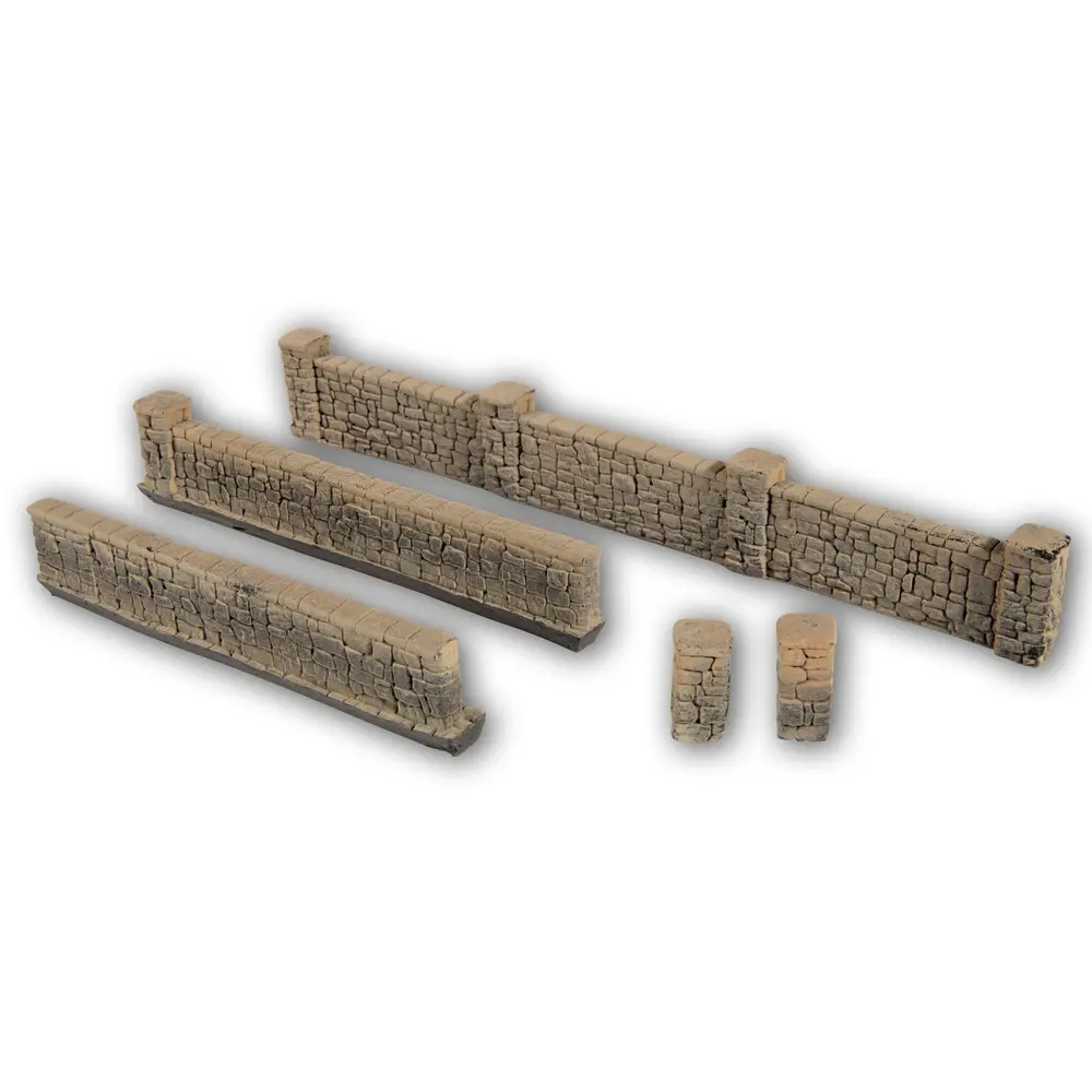 Murs de Grès miniature Noch 58282 - HO 1/87 - longueur 1040 mm
