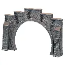 Entrée de tunnel 2 voies Noch 58052 - HO 1/87 - 210 x 140 mm