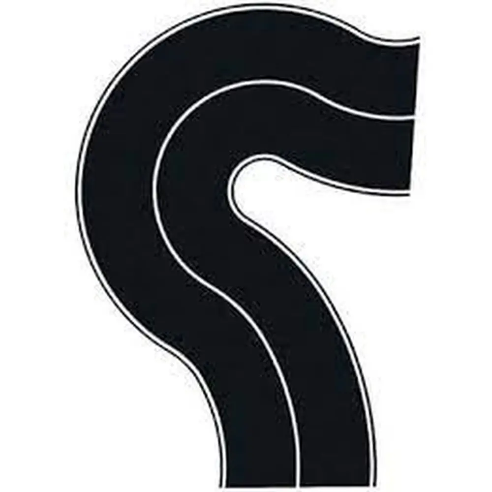 Sachet de 2 routes courbes flexibles Noch 34201 - N 1/160 - 40 mm