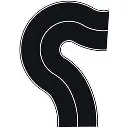 Sachet de 2 routes courbes flexibles Noch 34201 - N 1/160 - 40 mm