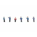 Pack de 6 agents de chemins de fer allemands NOCH 44200 - Z 1/220 -