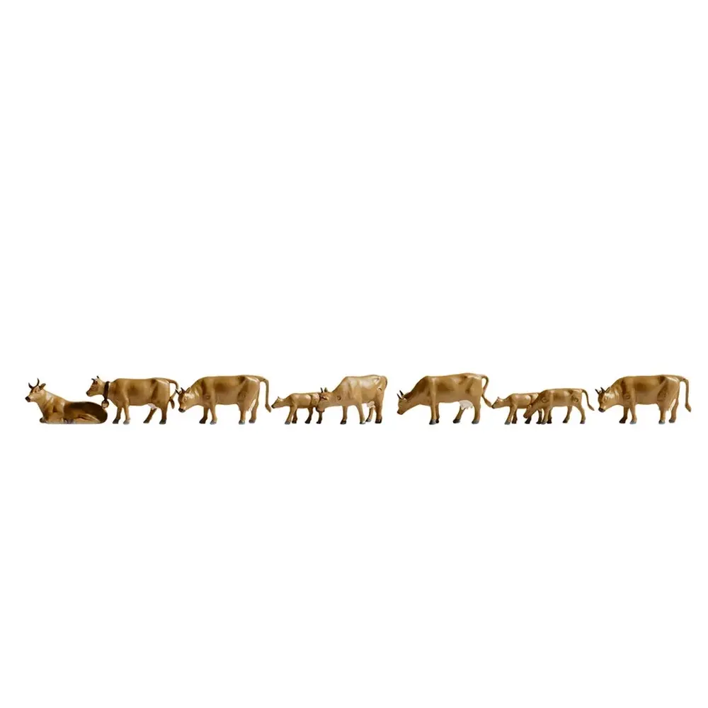 Pack de 9 animaux, vaches et veaux NOCH 36722 - N : 1/160