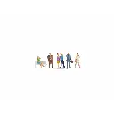 Pack de 6 personnages avec leur téléphone NOCH 15574 - HO : 1/87ème