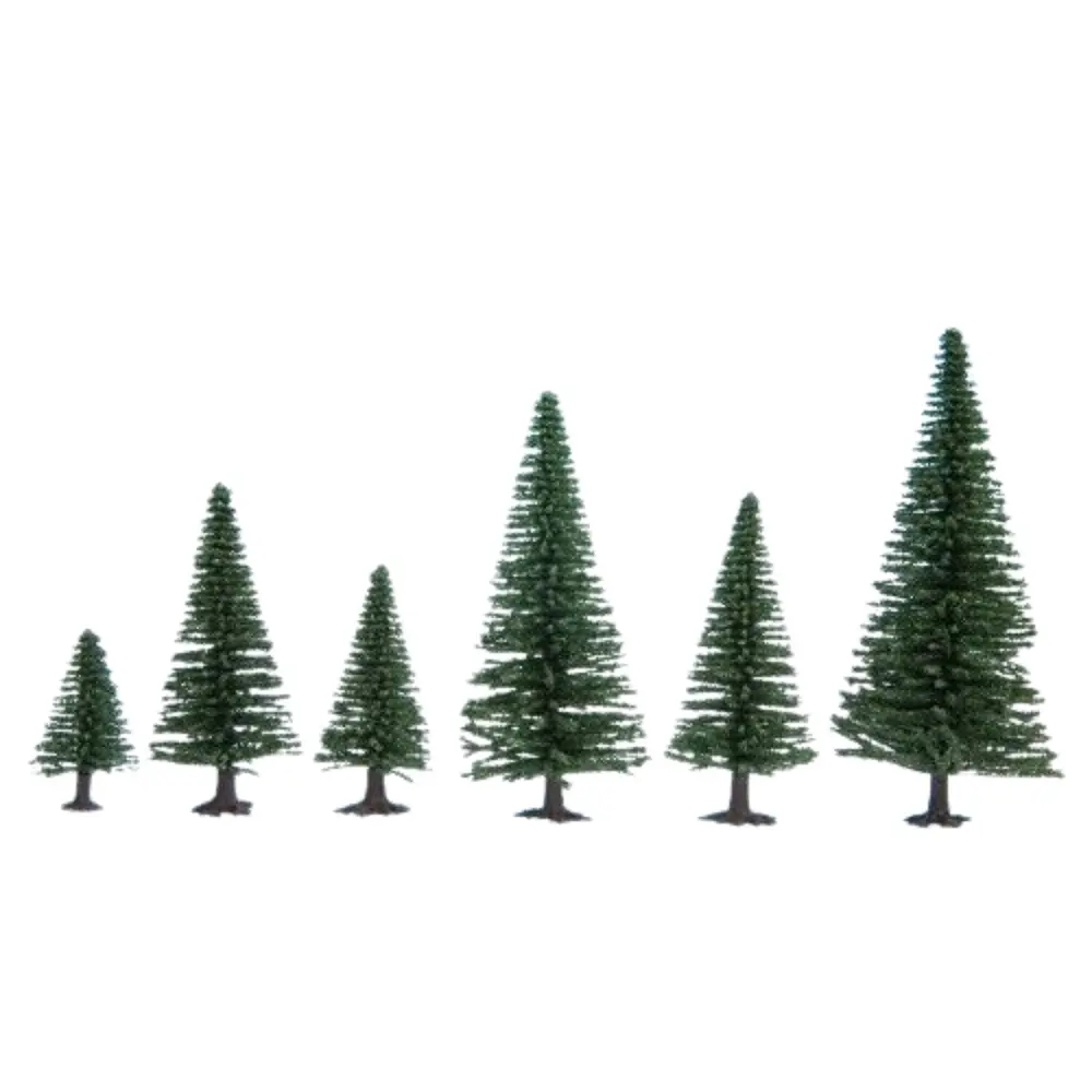Pack de 10 sapins Noch 32920 - N 1/160 - Z 1/220 - Hauteur 35 à 90 mm