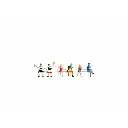 Pack de 6 personnages assis NOCH 15536 - HO : 1/87ème