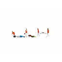 Pack de 6 personnages "Ambulanciers NOCH 36094 - N : 1/160
