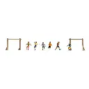 Pack de 6 enfants au terrain de foot NOCH 36817 - N : 1/160