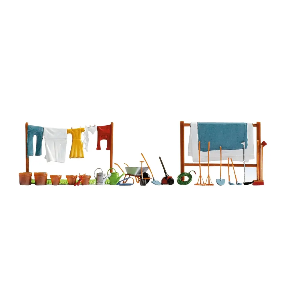 Pack "Accessoires de jardinage" NOCH 14800 - HO 1/87