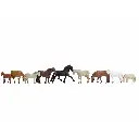 Pack de 9 chevaux NOCH 15761 - HO : 1/87ème