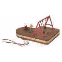 Balançoire motorisée avec figurines Noch 13401 - HO 1/87 - Saynète